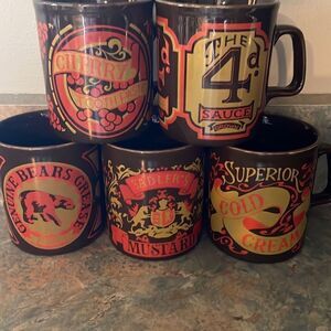 Vintage Kiln Craft Coffee Mugs Made in England Sadler’s